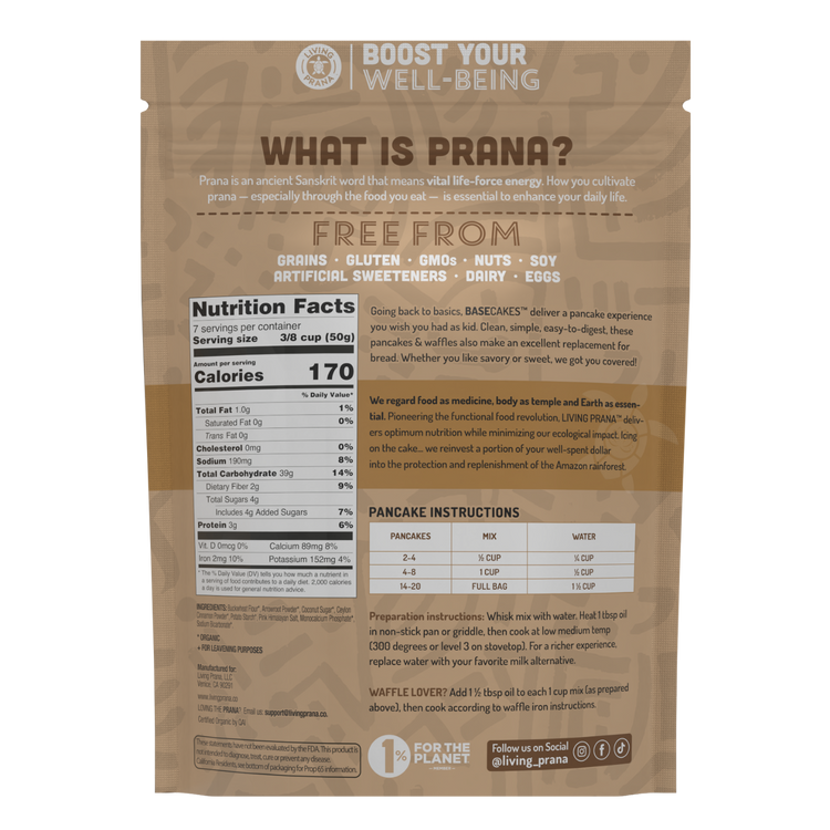 Organic Buckwheat Pancake & Waffle Mix (25lbs)