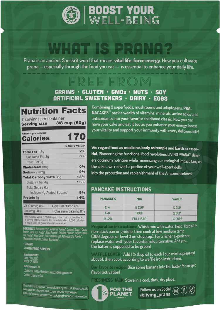 Functional (Energy & Vitality) Pancake & Waffle Mix (25lbs)
